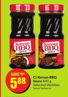 Chalo FreshCo Cj korean bbq sauce 840 g selected varieties offer