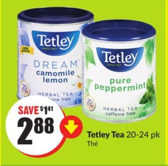 Chalo FreshCo Tetley tea 20-24 pk offer