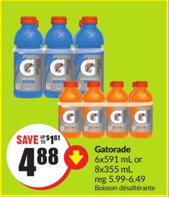 Chalo FreshCo Gatorade 6x591 ml or 8x355 ml offer