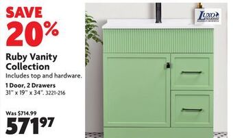 Home Hardware Ruby vanity collection offer