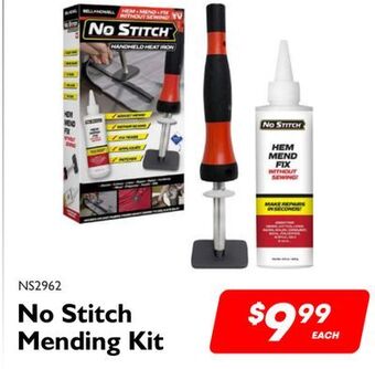 No stitch mending kit