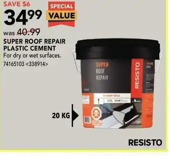 RONA Super roof repair plastic cement offer