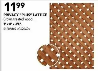 RONA Privacy "plus" lattice offer