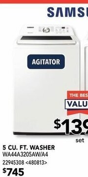 RONA 5 CU. FT. Washer offer