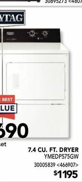 RONA 7.4 CU. FT. Dryer offer