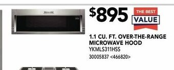 RONA 1.1 CU. FT. Over-the-range microwave hood offer