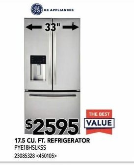 RONA 17.5 CU. FT. Refrigerator offer
