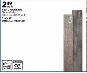 RONA Vinyl flooring offer