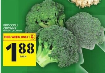 Food Basics Broccoli crowns offer