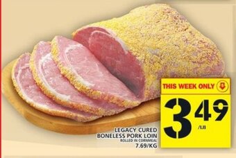 Food Basics Legacy cured boneless pork loin offer