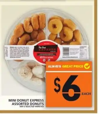 Food Basics Mini donut express assorted donuts offer