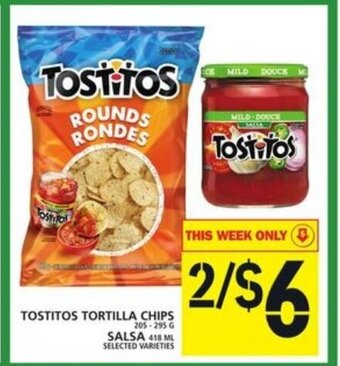 Food Basics Tostitos tortilla chips salsa offer