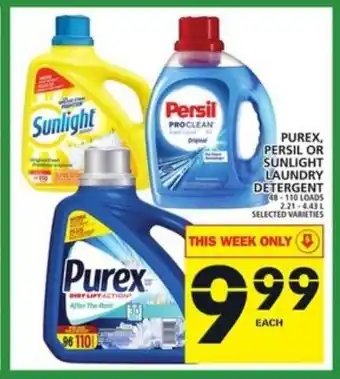 Food Basics Purex, persil or sunlight offer