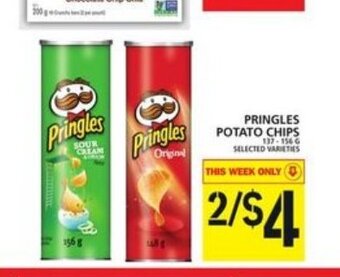 Food Basics Pringles potato chips offer