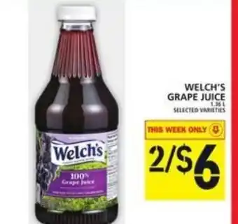 Food Basics Welch's grape juice offer