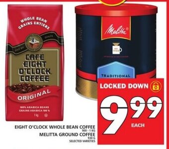 Food Basics Eight o'clock whole bean coffee offer