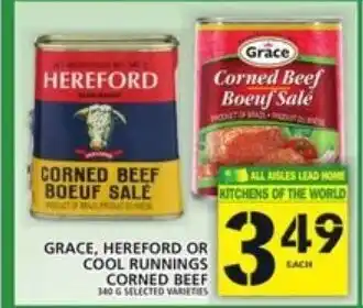 Food Basics Grace, hereford or cool runnings corned beef offer