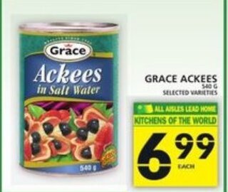 Food Basics Grace ackees offer