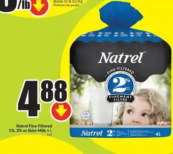 FreshCo Natrel fine-filtered skim milk offer