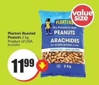 FreshCo Planters roasted peanuts offer