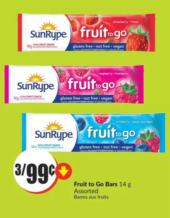 FreshCo Fruit to go bars offer