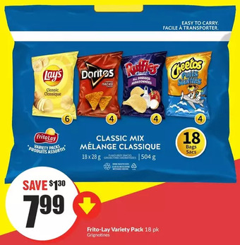 FreshCo Frito-lay variety pack offer