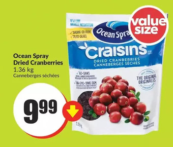 FreshCo Ocean spray dried cranberries offer