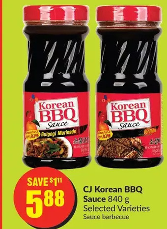 FreshCo Cj korean bbq sauce offer