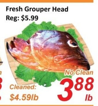 Fresh Win Foodmart Fresh grouper head offer