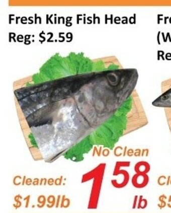 Fresh Win Foodmart Fresh king fish head offer
