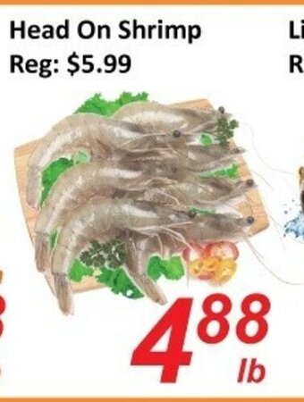 Fresh Win Foodmart Head on shrimp offer