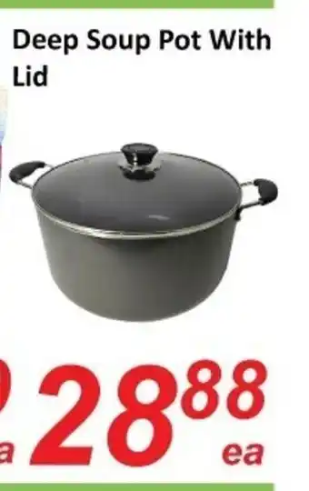 Fresh Win Foodmart Deep soup pot with lid offer