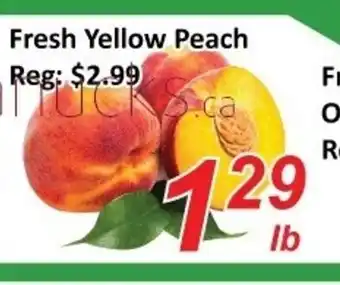 Fresh Win Foodmart Fresh yellow peach offer