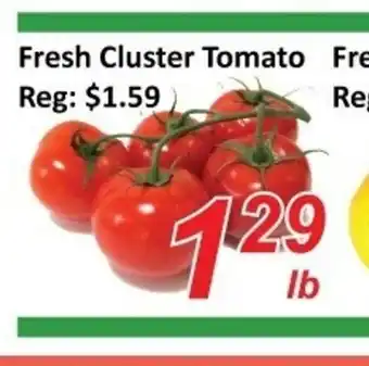 Fresh cluster tomato