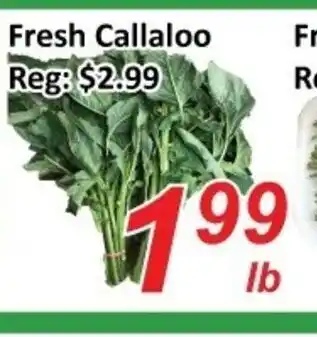 Fresh Win Foodmart Fresh callaloo offer