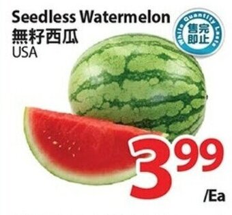 T&T Supermarket Seedless Watermelon offer