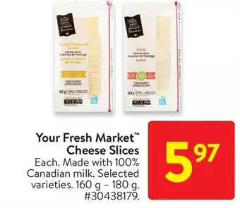 Walmart Your fresh market cheese slices offer