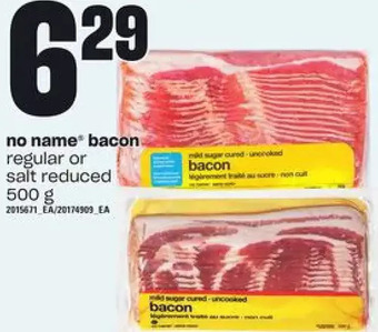 Loblaws No name bacon offer