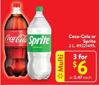 Walmart Coca-cola or sprite offer