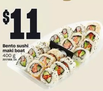 Loblaws Bento sushi maki boat offer