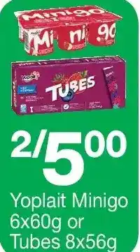 Highland Farms Yoplait minigo or tubes offer