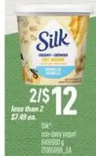 Loblaws Silk non-dairy yogurt offer