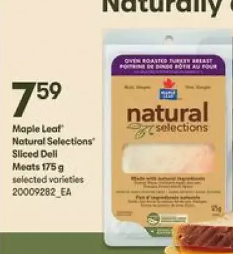 Loblaws Maple leaf natural selections sliced deli meats offer