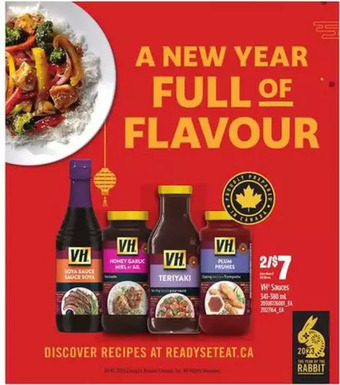Loblaws Vh sauces offer