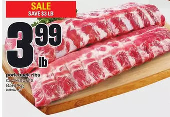 Loblaws Pork back ribs offer