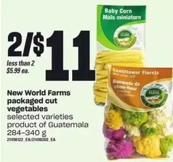 Zehrs Markets New world farms packaged cut vegetables offer