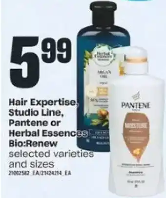 Independent Grocer Hair expertise, studio line, pantene or herbal essences bio:renew offer