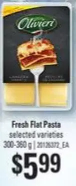Zehrs Markets Fresh flat pasta offer