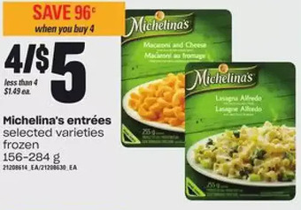 Loblaws Michelina's entrees offer