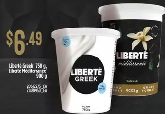 Independent Grocer Liberte greek, liberte mediterranee offer